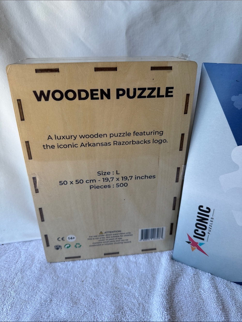 Arkansas Razorbacks wooden puzzle - Picture 2 of 3